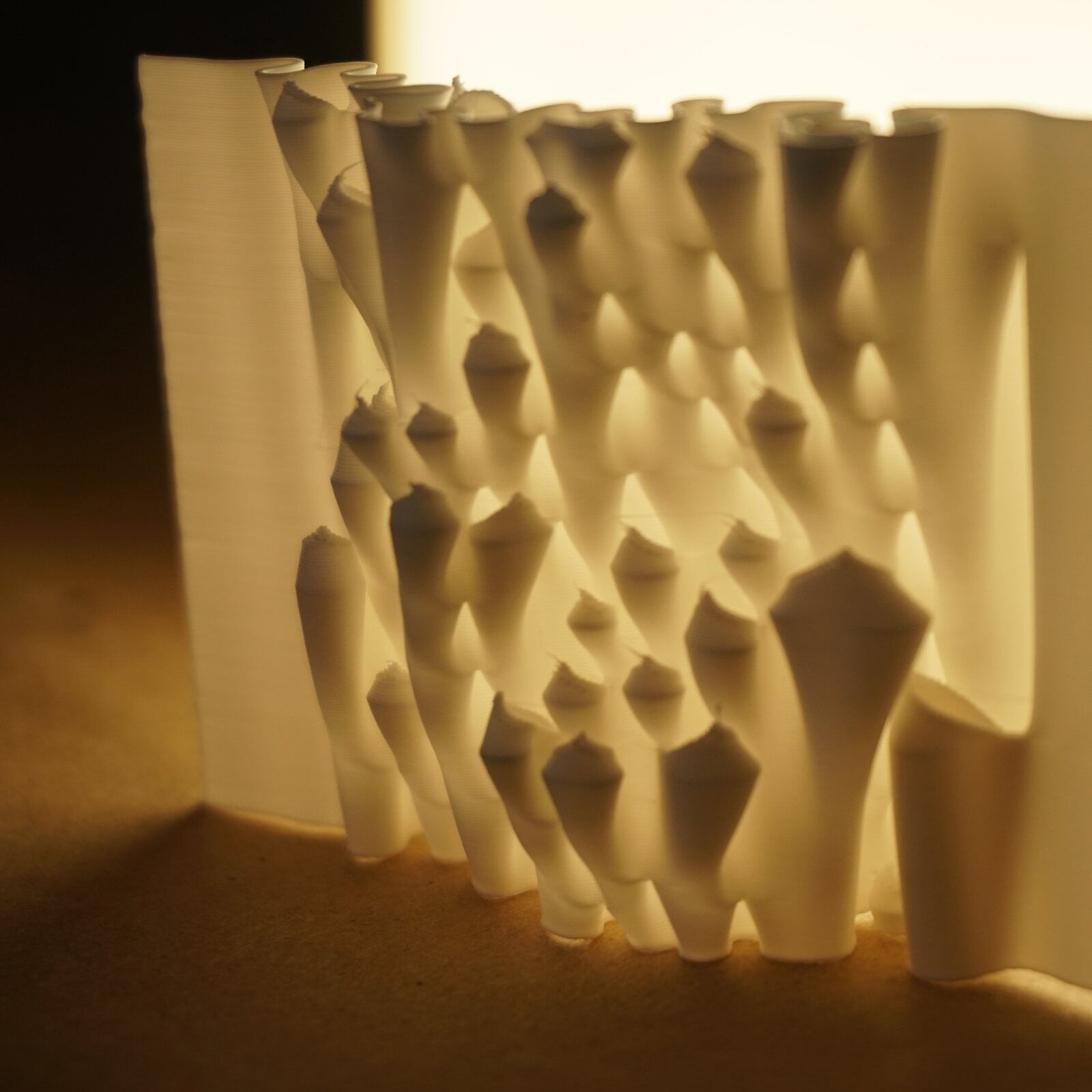 A spatial toolpath generated as a continuous printed form