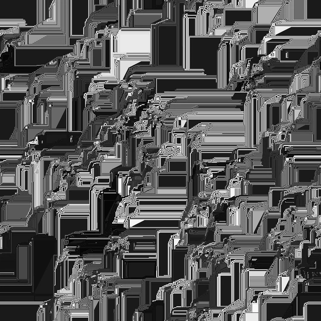 Dark procedural contour study made with MotionCOPs